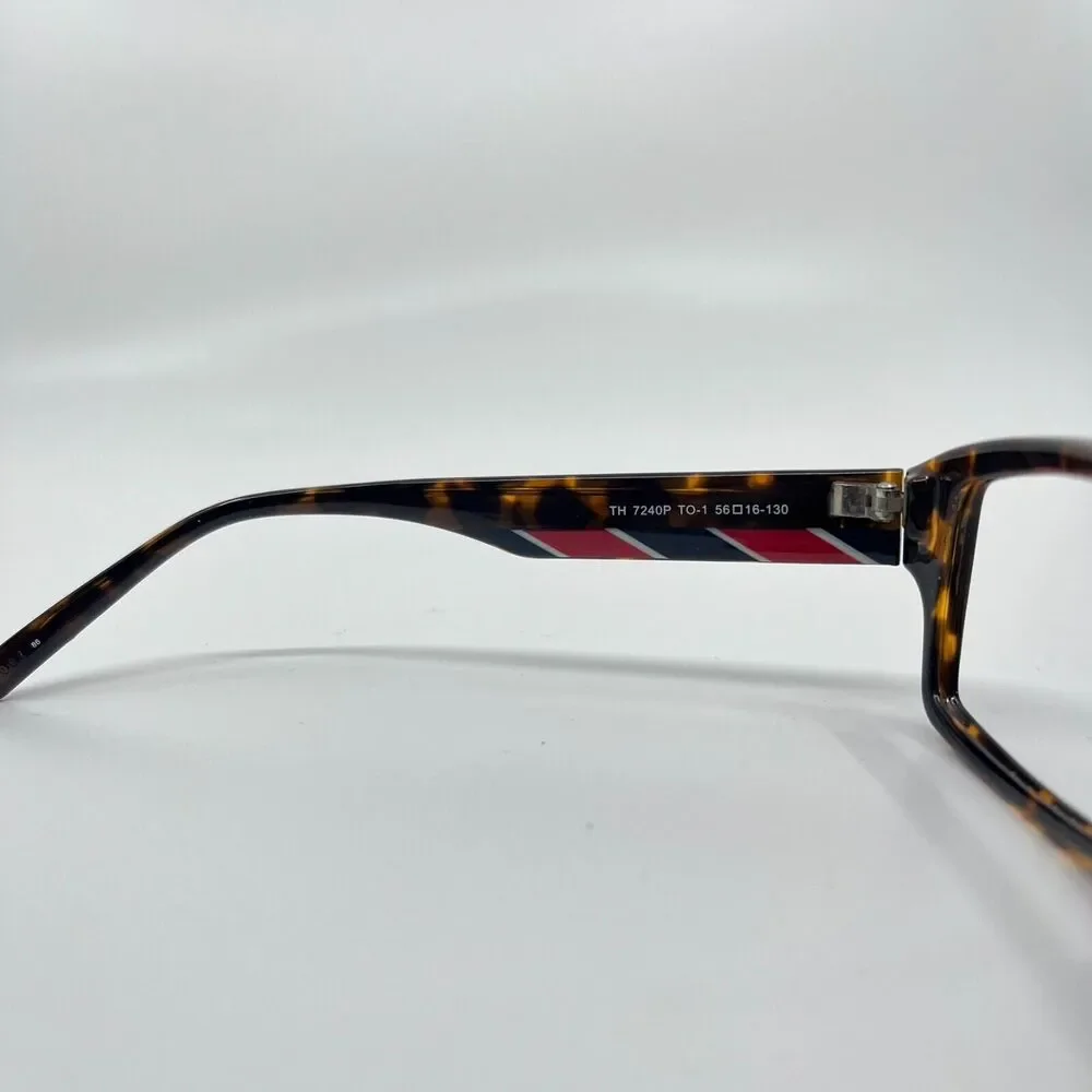 TOMMY HILFIGER TH7240P TO-1 Havana Womens Square Eyeglasses 56-16-130 H6497‎